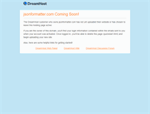 Tablet Screenshot of jsonformatter.com